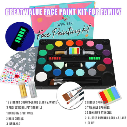 18 Colors Face Paint kit For Kids