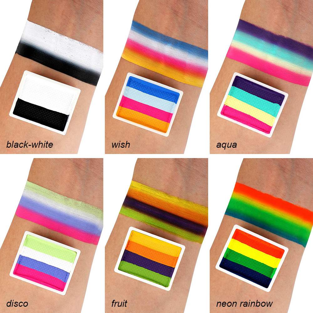 Professional One Stroke Face Paint Candy Palette