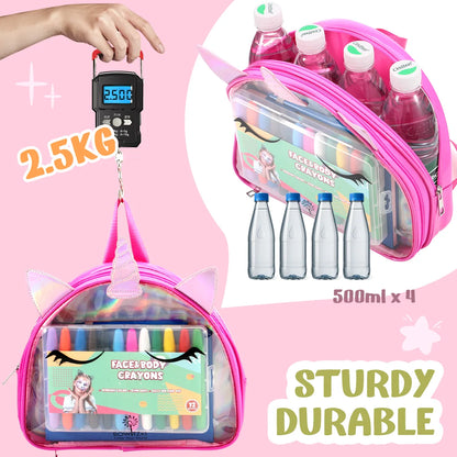 Unicorn Face Paint Bag for Kids - Pink