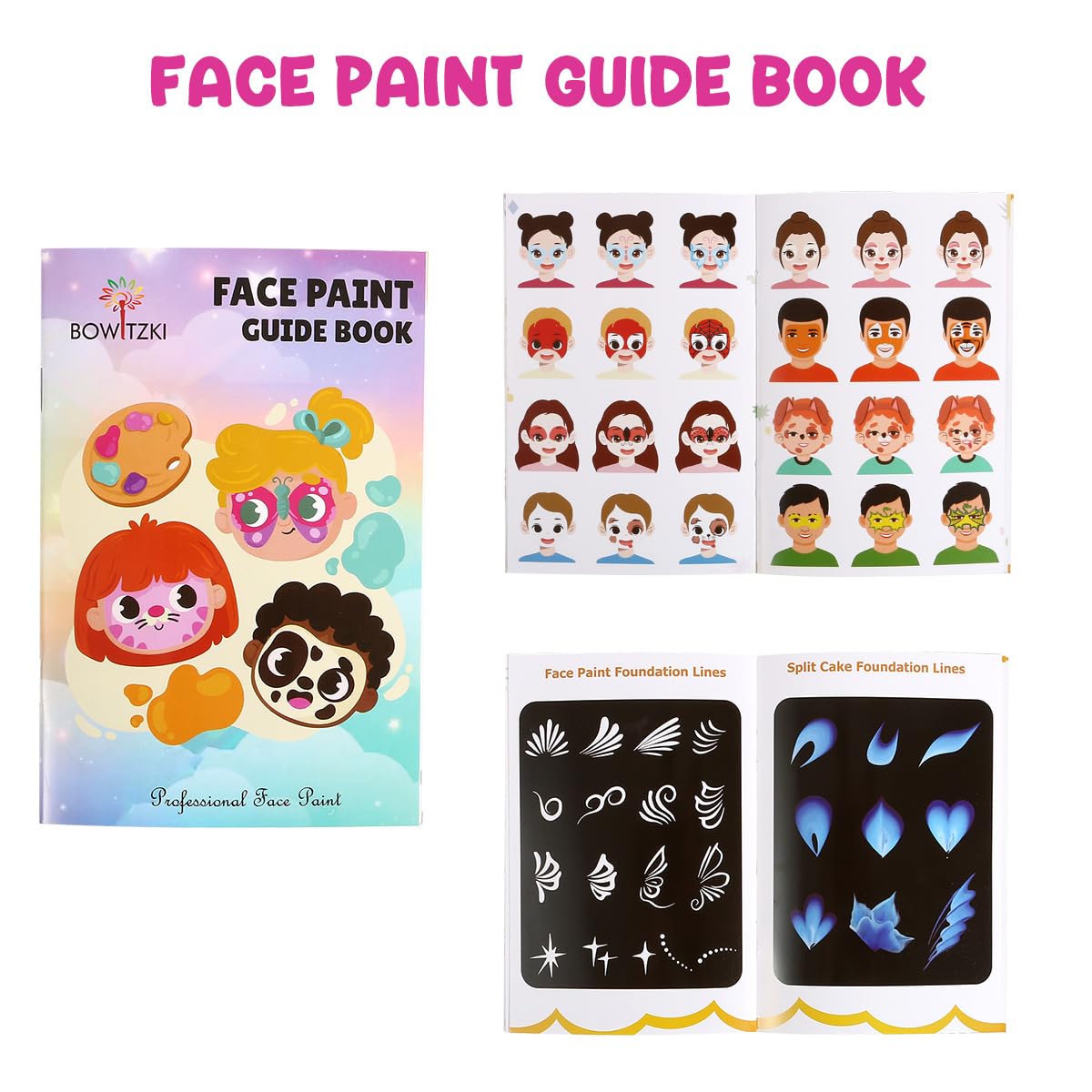 Professional One Stroke Face Paint Kit _ Bright