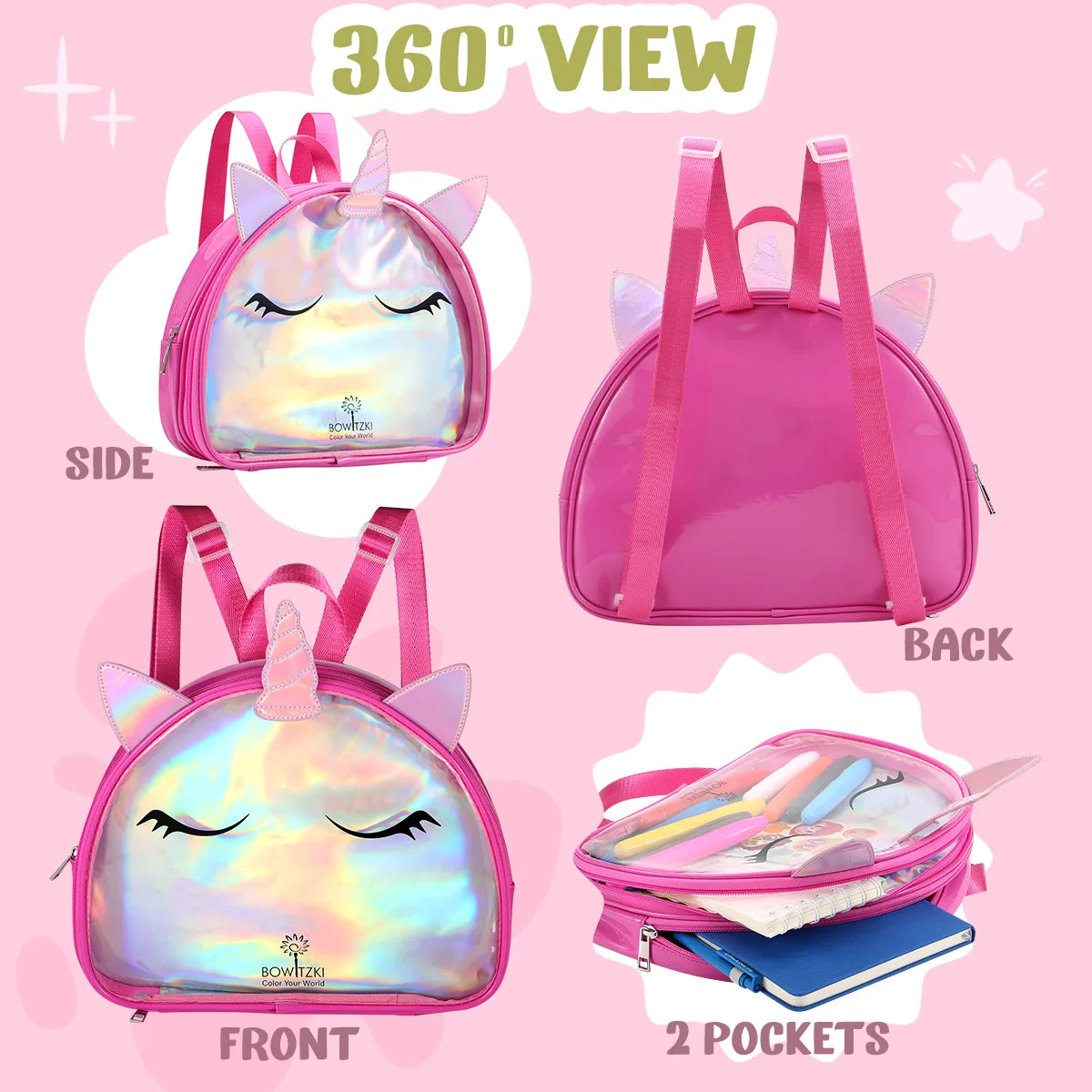 Unicorn Face Paint Bag for Kids - Pink