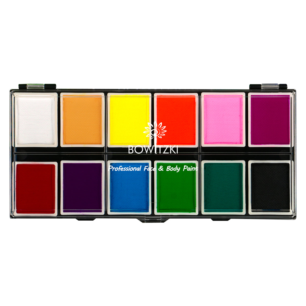 Professionelle Neon-Gesichtsfarbenpalette