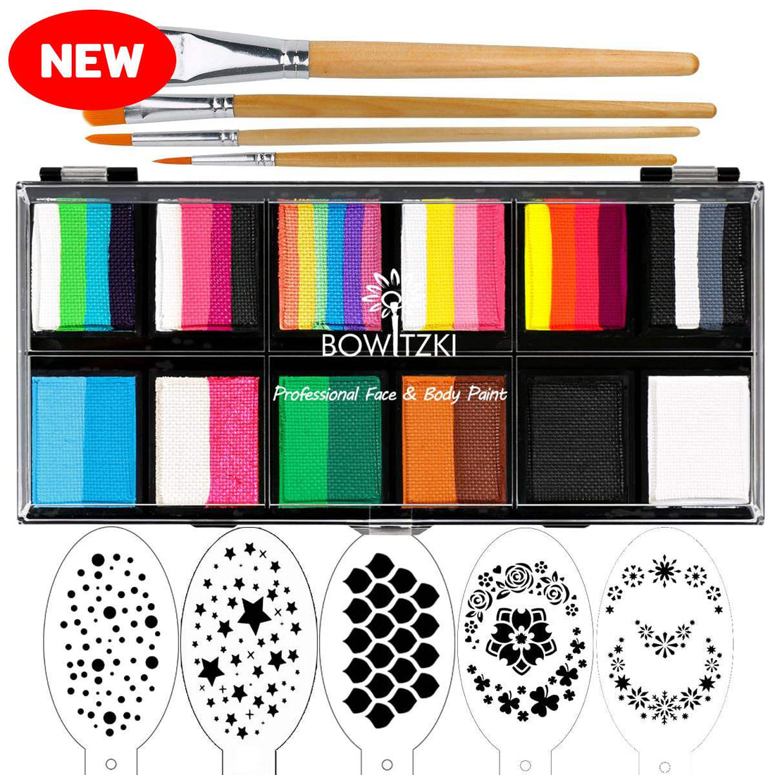 Professional One Stroke Face Paint Kit _ Carnival