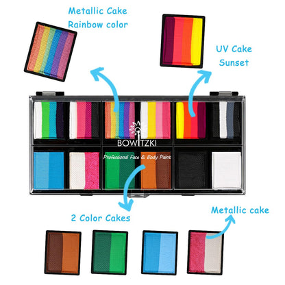 Professional One Stroke Face Paint Kit _ Carnival