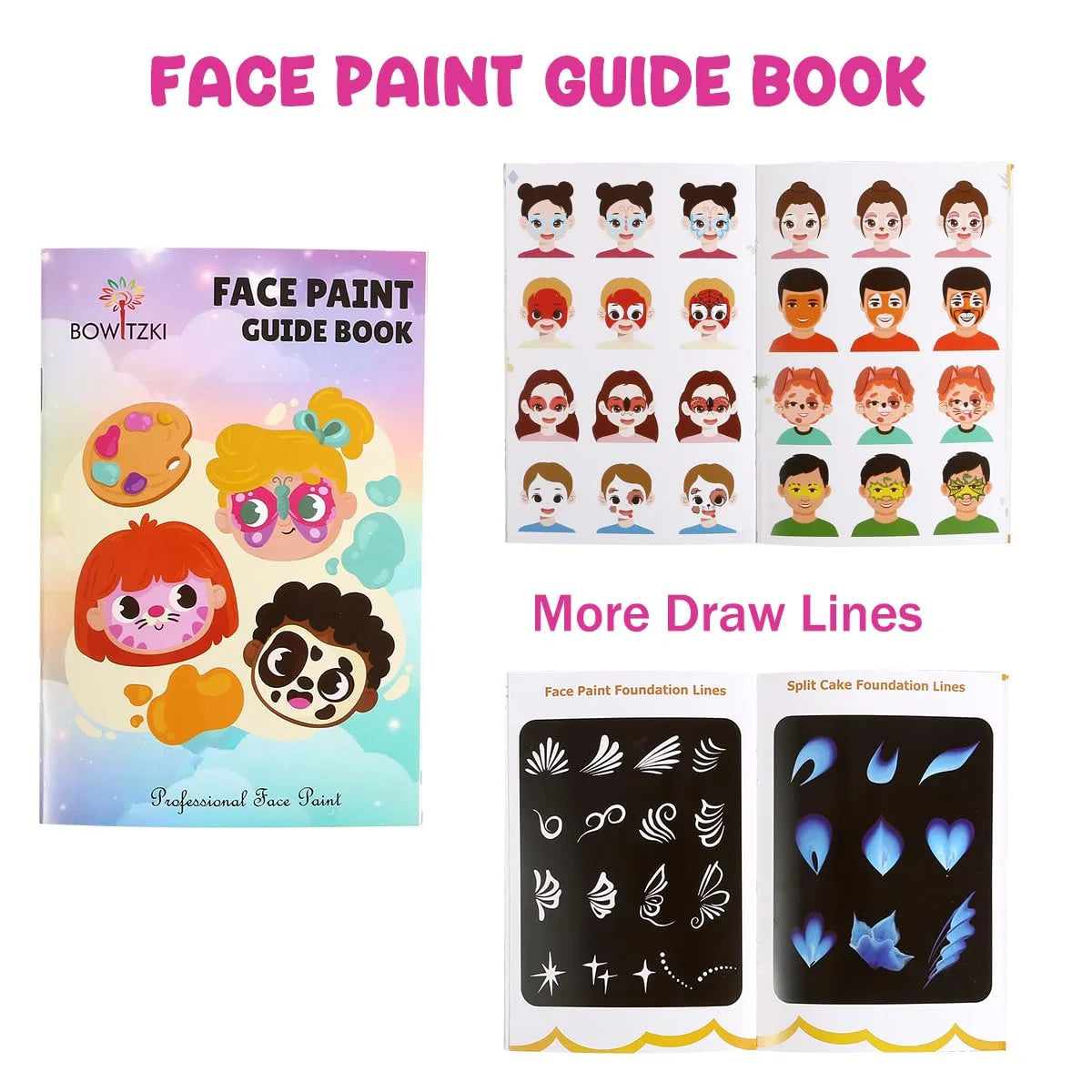 Professional One Stroke Face Paint Kit _ Green