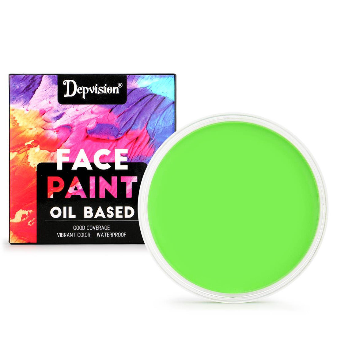 Waterproof Oil Based Face Paint - Bright Green