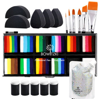 Professional Face Paint Kit Rainbow Explosion Bundle – Bowitzki