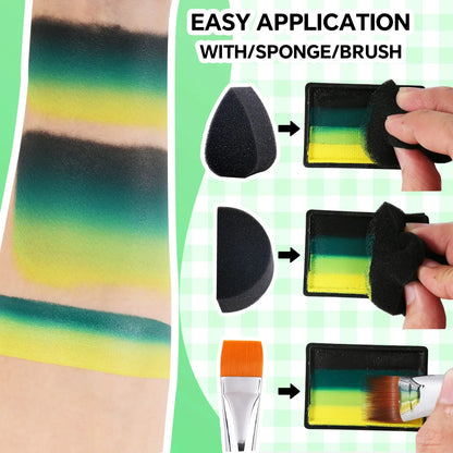 30g One Stroke Split Cake Face Paint - Snake