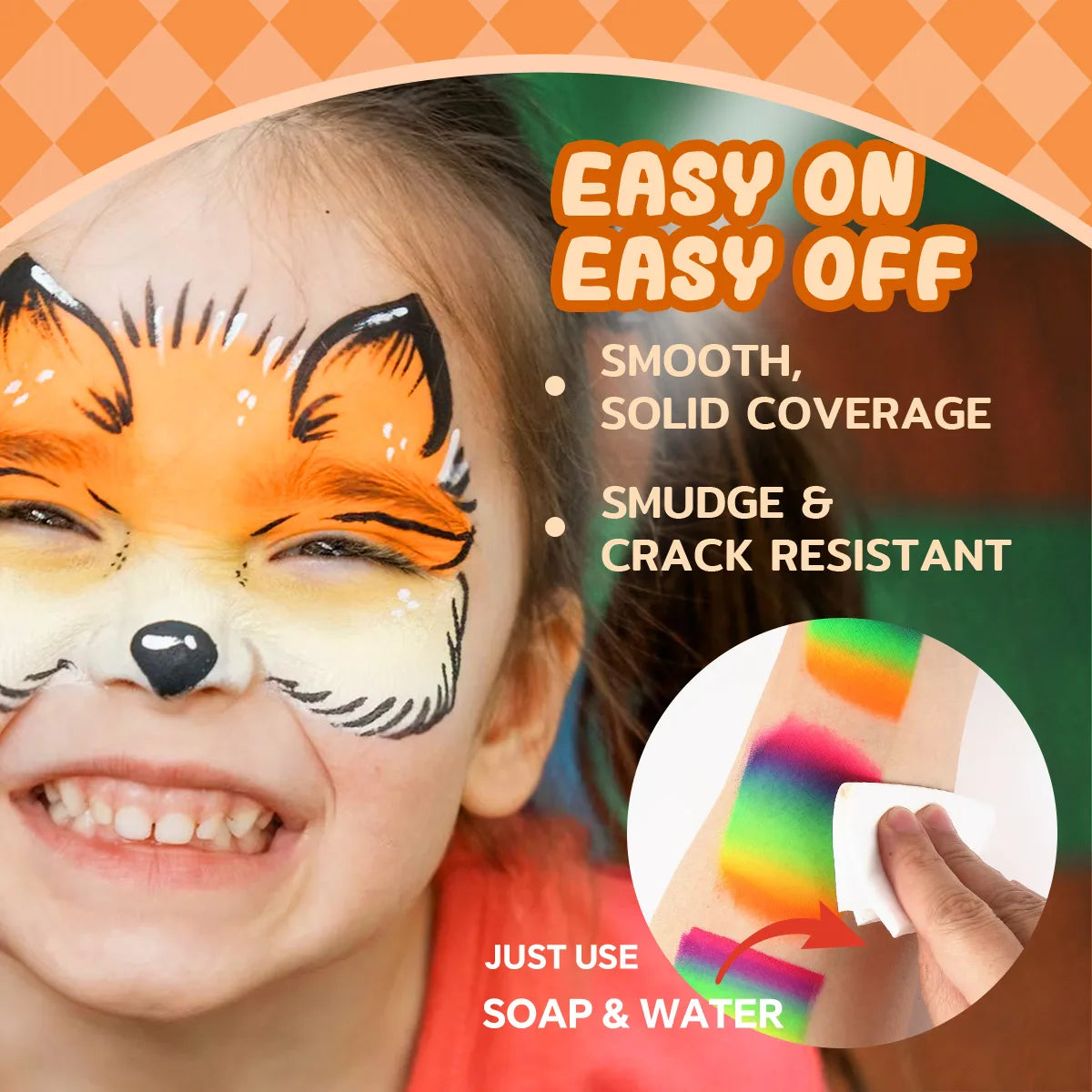 30g FX One Stroke Split Cake Face Paint - UV Rainbow