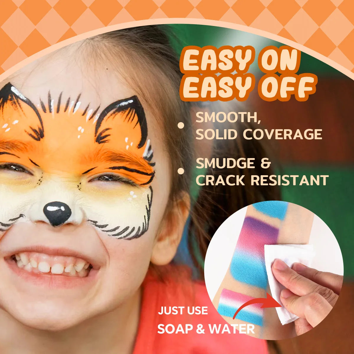 30g One Stroke Split Cake Face Paint - Unicorn