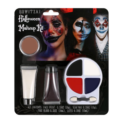 Halloween Makeup Kit with face paint blood liquid latex skin wax