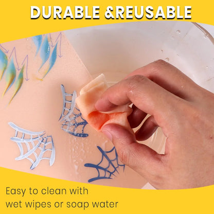 10pcs Reusable Face Painting Practice Board