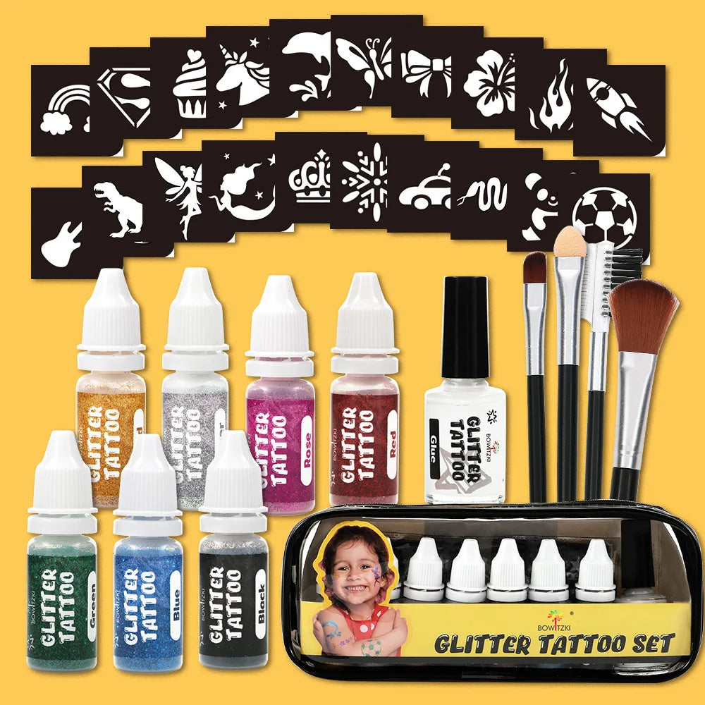 Temporary Glitter Tattoo Kit