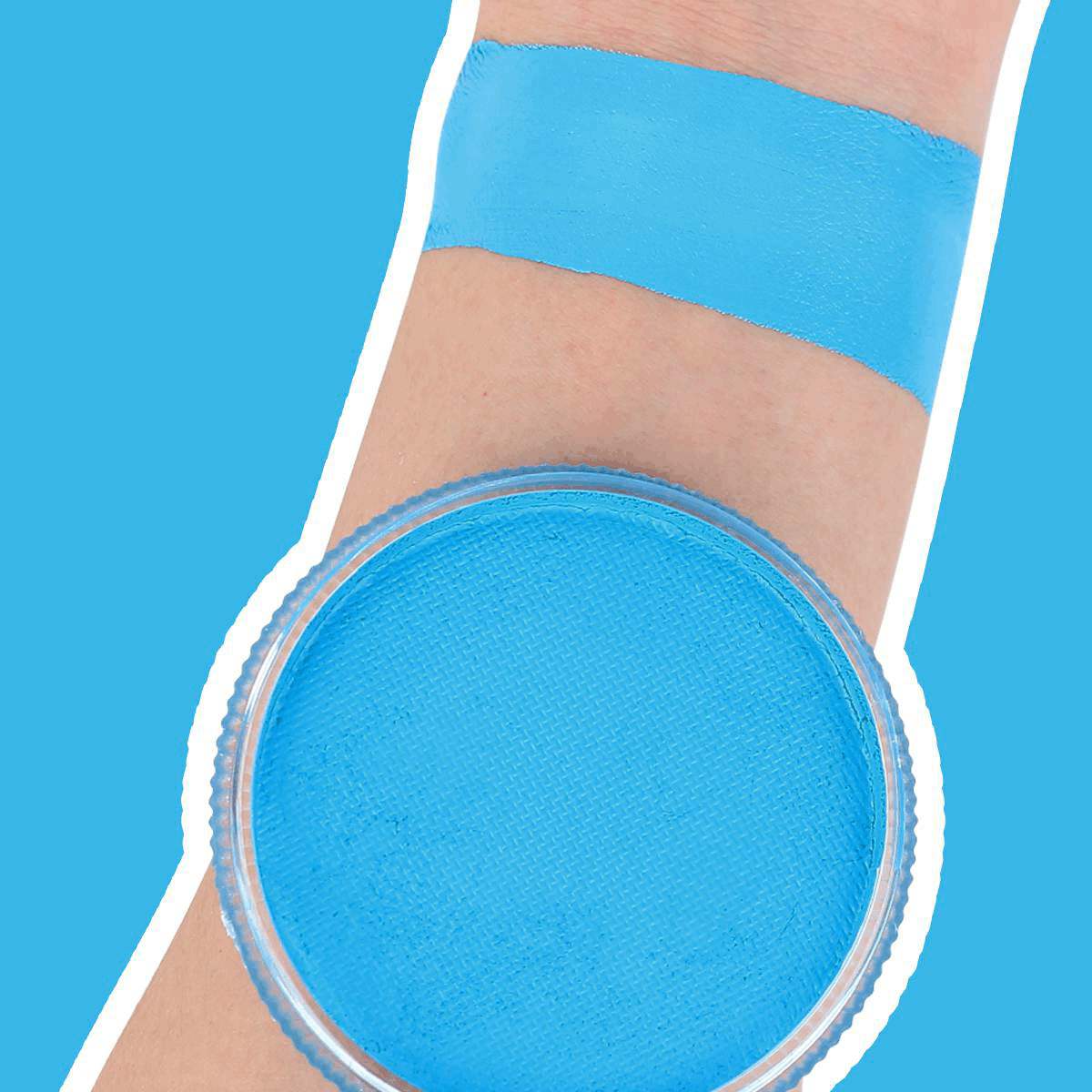 30g Professional Face Body Paint Cake - light blue