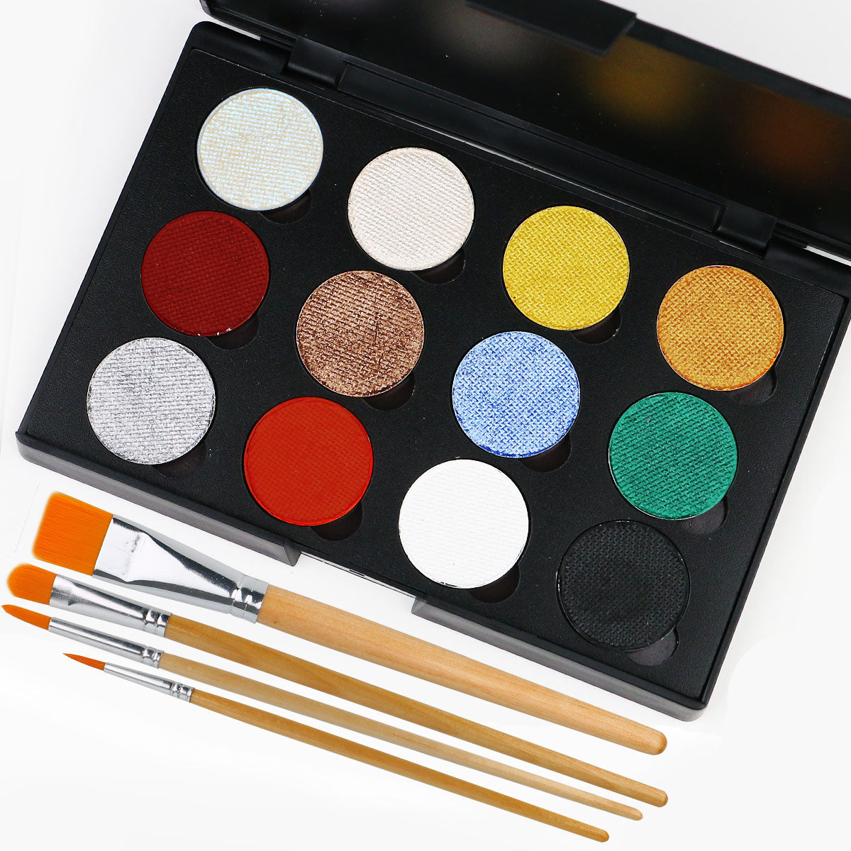 12 Colors Face Paint Retro Eyeliner Magic Palette-crystal