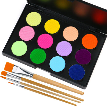 12 Colors Face Paint Retro Eyeliner Magic Palette-icecream