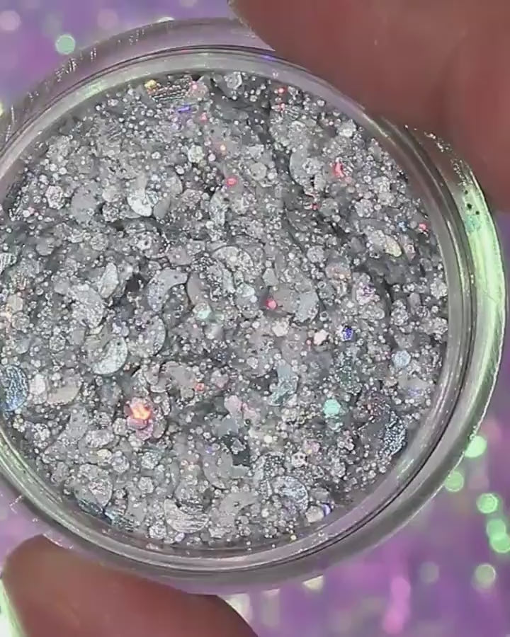 Twinkle Star – Silver Chunky Glitter Cream
