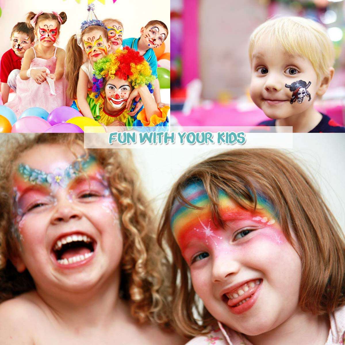 10 Colors Face Paint Kit