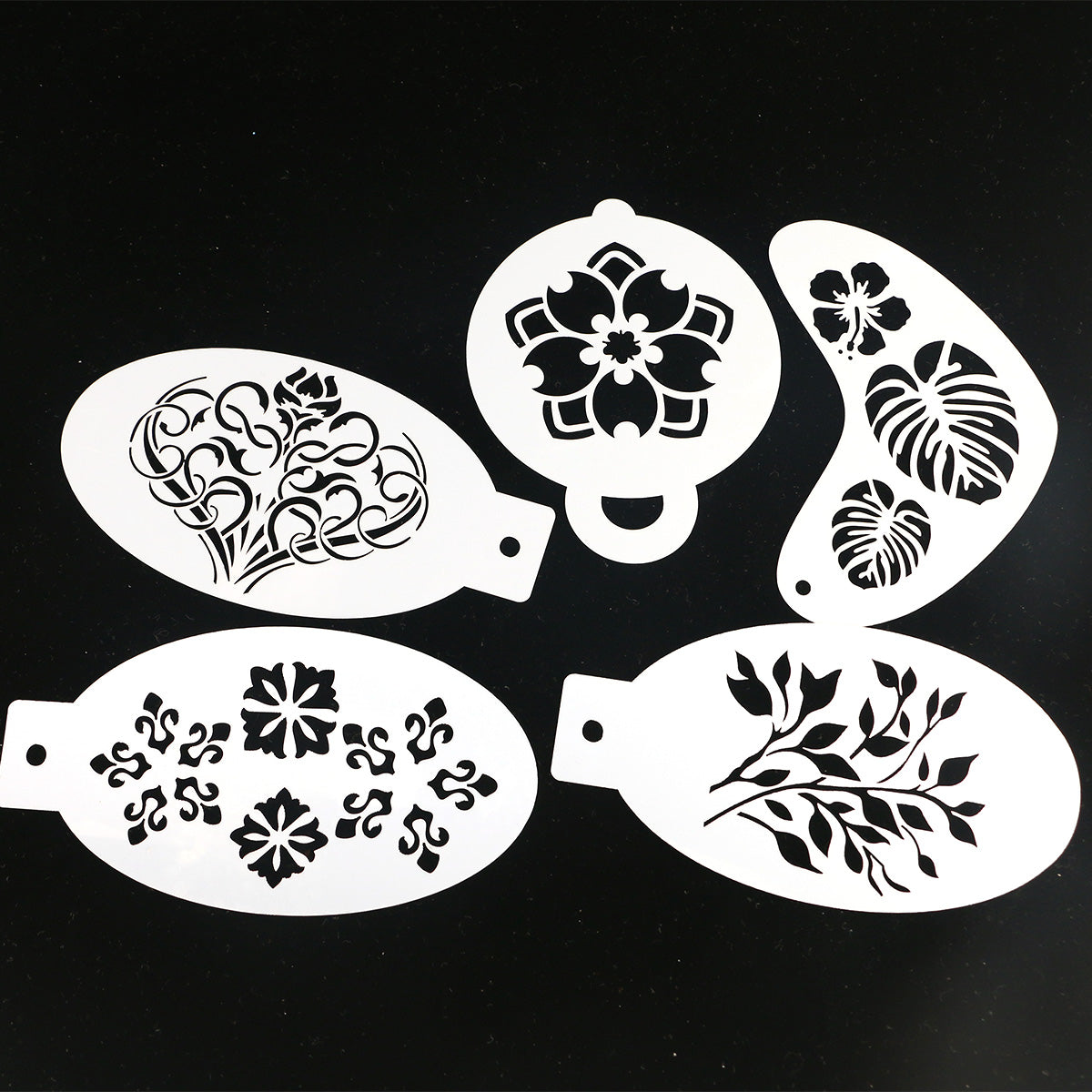 5pcs Reusable Face Paint Stencils