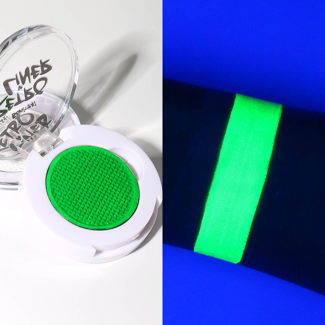 UV Green - Single Retro Liner - Neon Colors